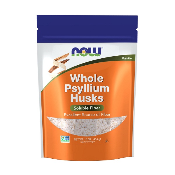 NOW Foods Supplements Psyllium Husk Powder Non-GMO Project Verified Soluble Fiber 24-Ounce