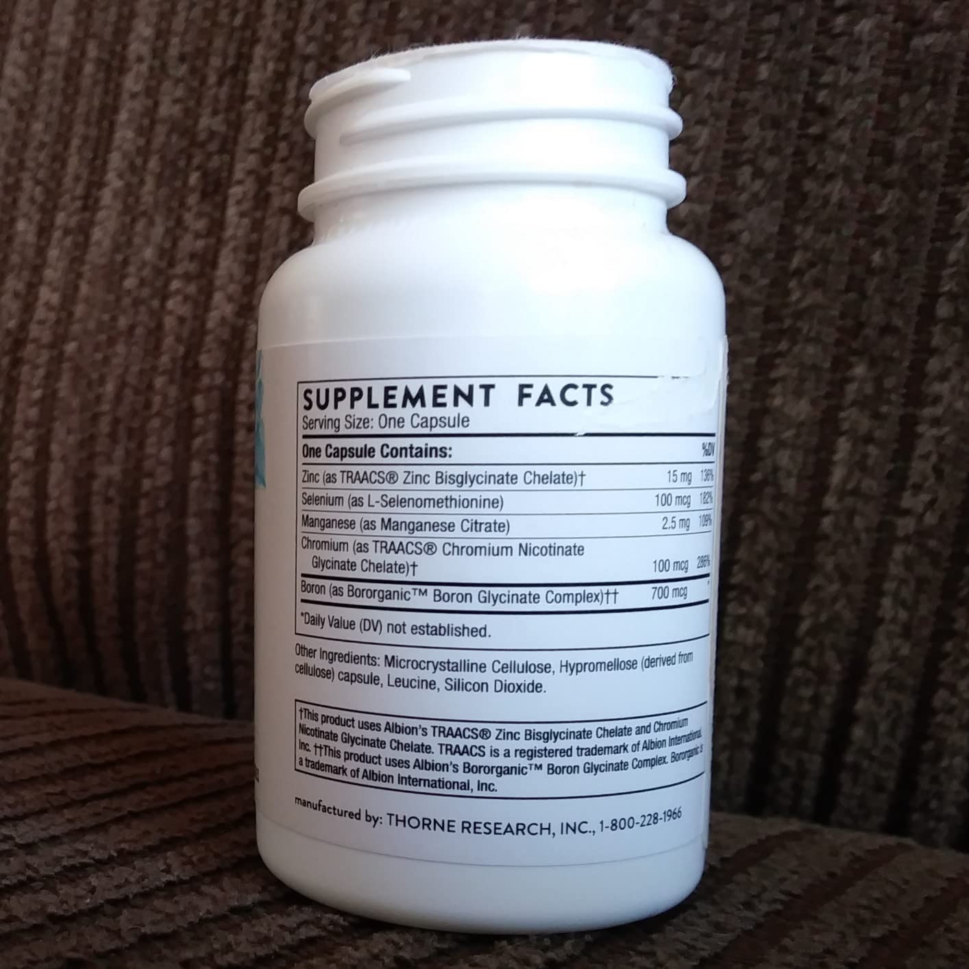 THORNE - Trace Minerals - Optimally Absorbed Chelated Mineral 90 Capsules in Pakistan