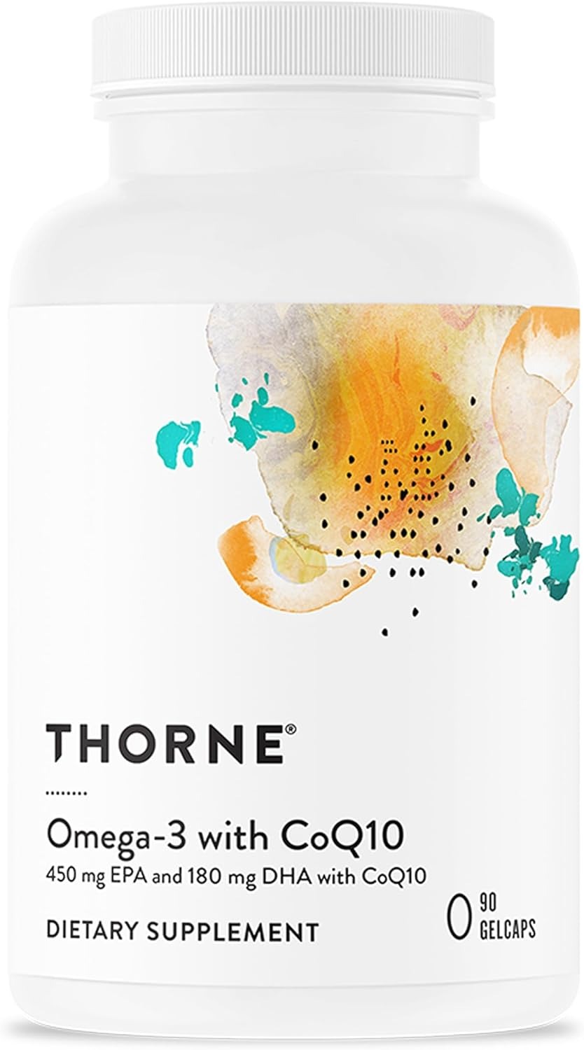 THORNE Omega-3 with CoQ10 Fish Oil Supplement with EPA & DHA 90 Softgels in Pakistan
