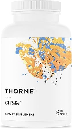 THORNE GI Relief DGL Slippery Elm Marshmallow Root & Aloe 180 Capsules in Pakistan