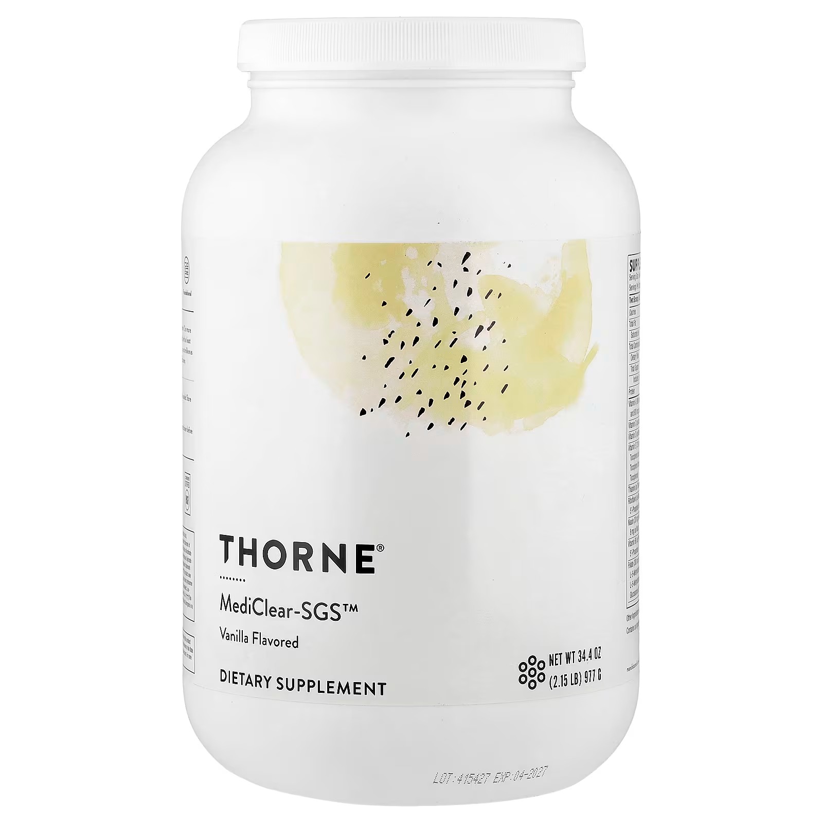 THORNE MediClear-SGS Rice & Pea Protein Powder in Pakistan