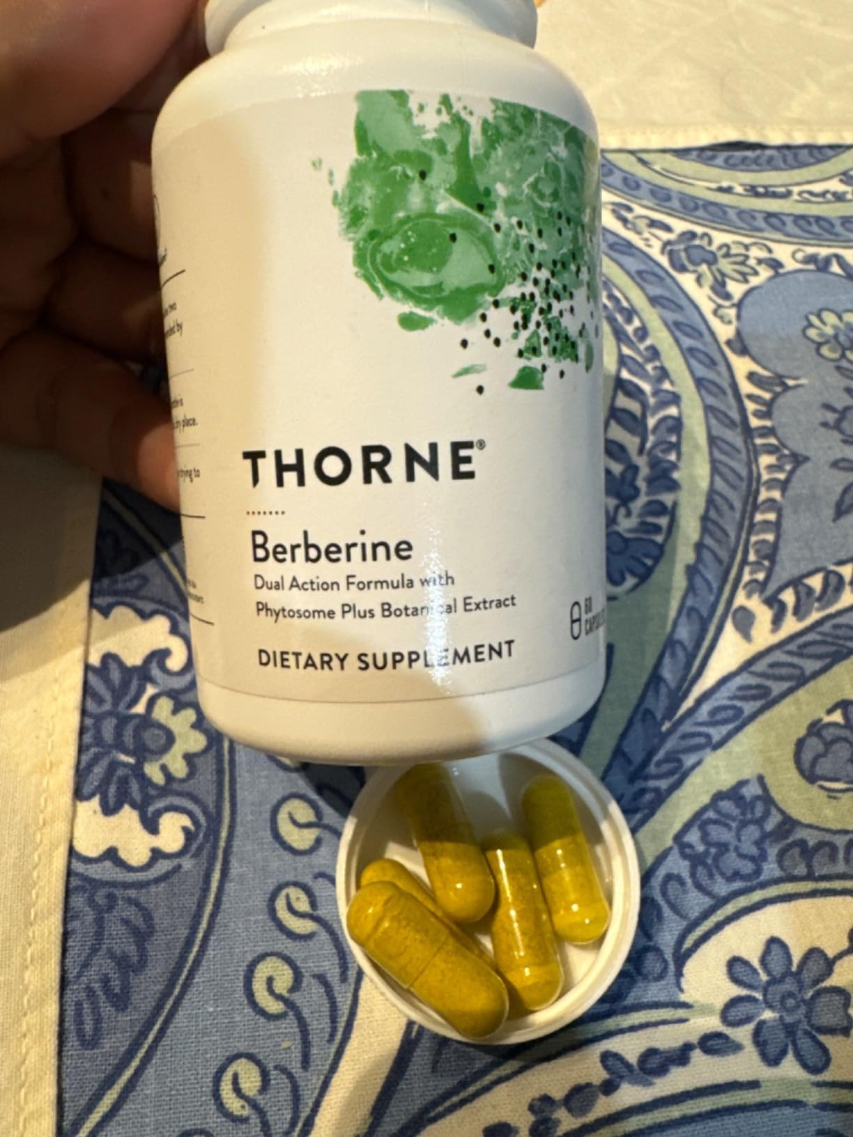 THORNE Berberine Dual Action Phytosome & HCl Formula 60 Capsules Supports Heart & Metabolic Health thumbnail 5