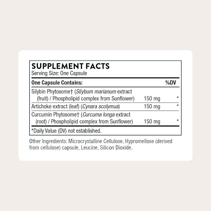 THORNE S.A.T. Milk Thistle Curcumin Phytosome & Artichoke 60 Capsules in Pakistan thumbnail 3