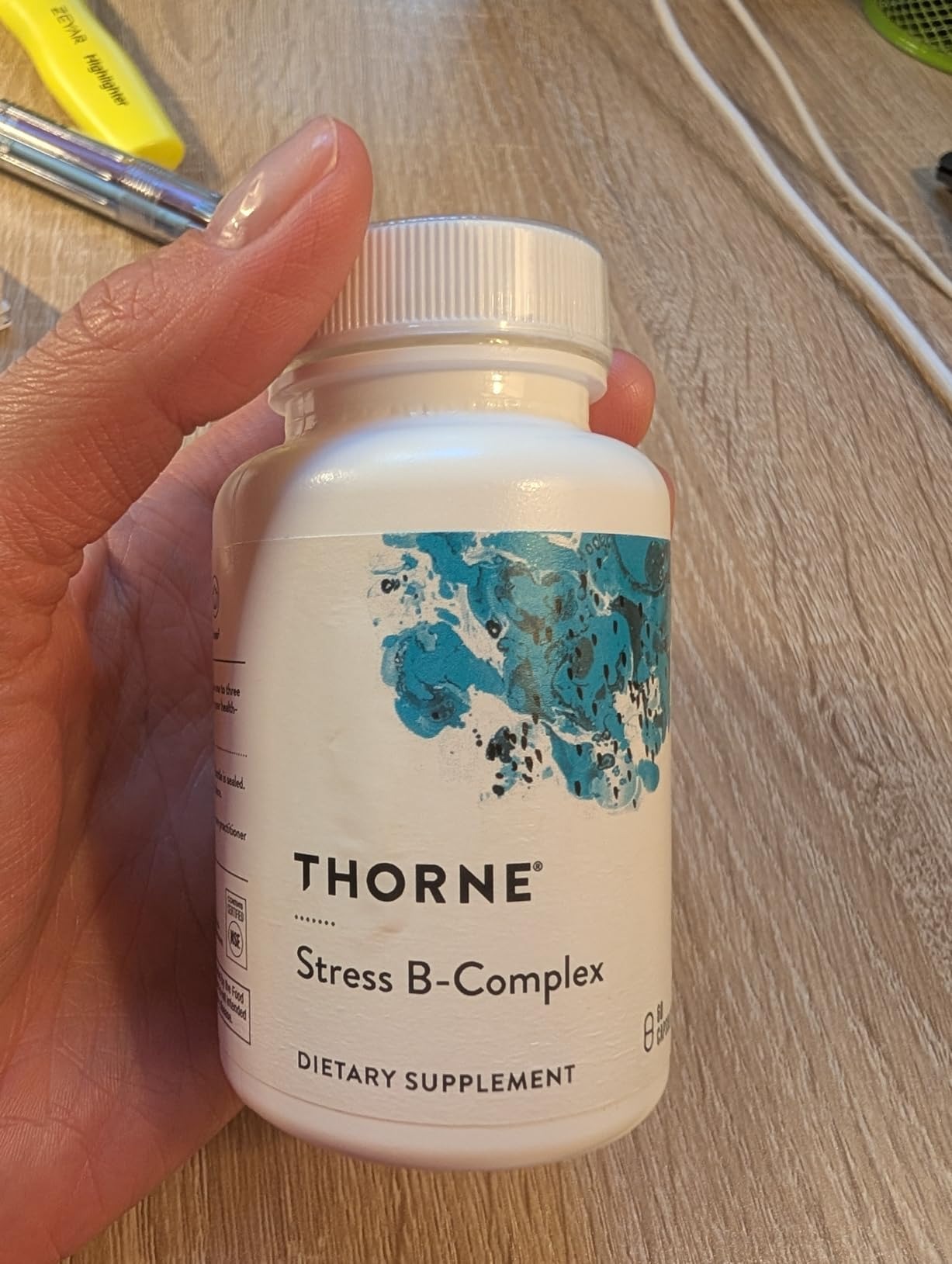 THORNE Stress B-Complex 8 B Vitamins & Choline with Extra B5 60 Capsules in Pakistan thumbnail 4