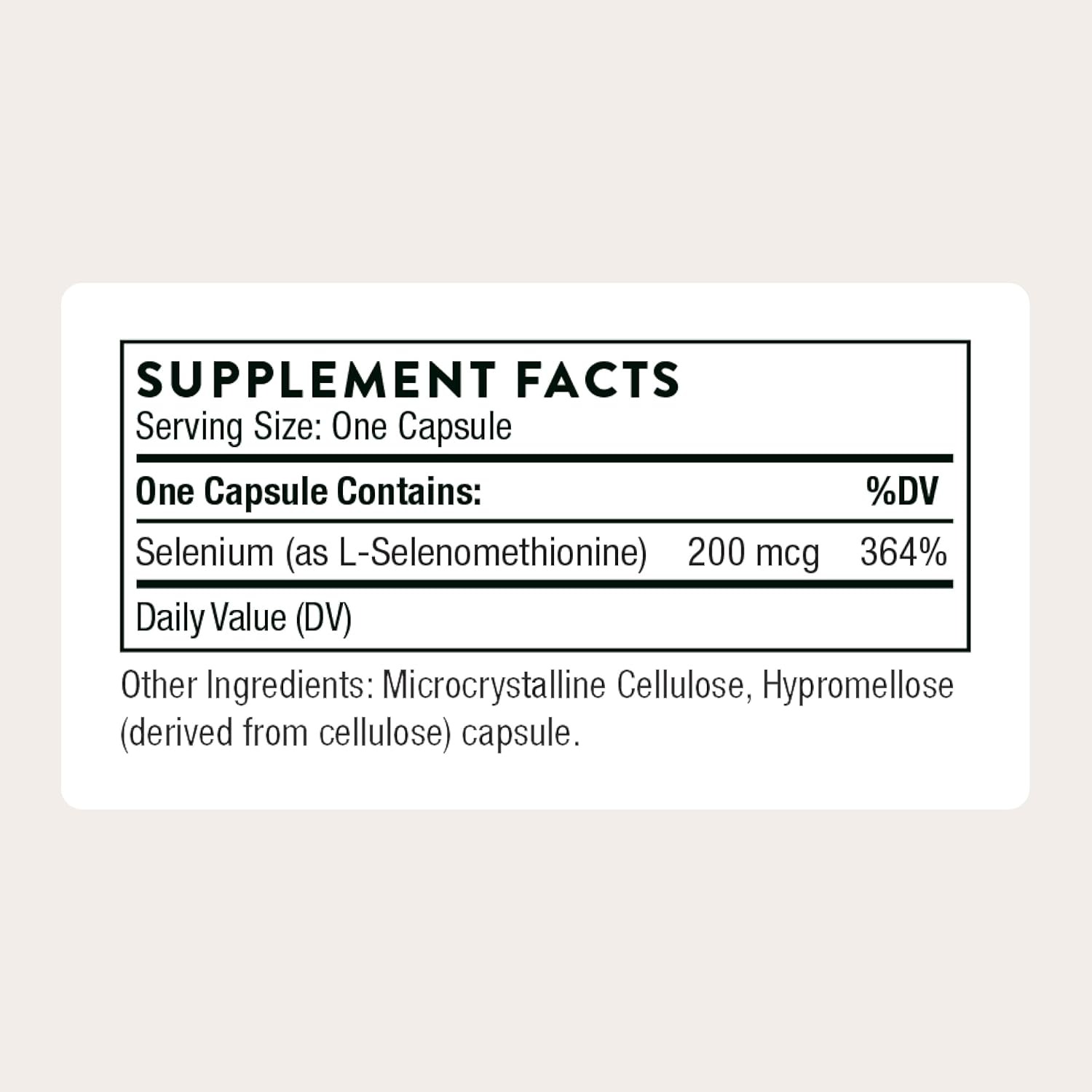THORNE Selenium 200 mcg L-Selenomethionine 60 Capsules in Pakistan thumbnail 3