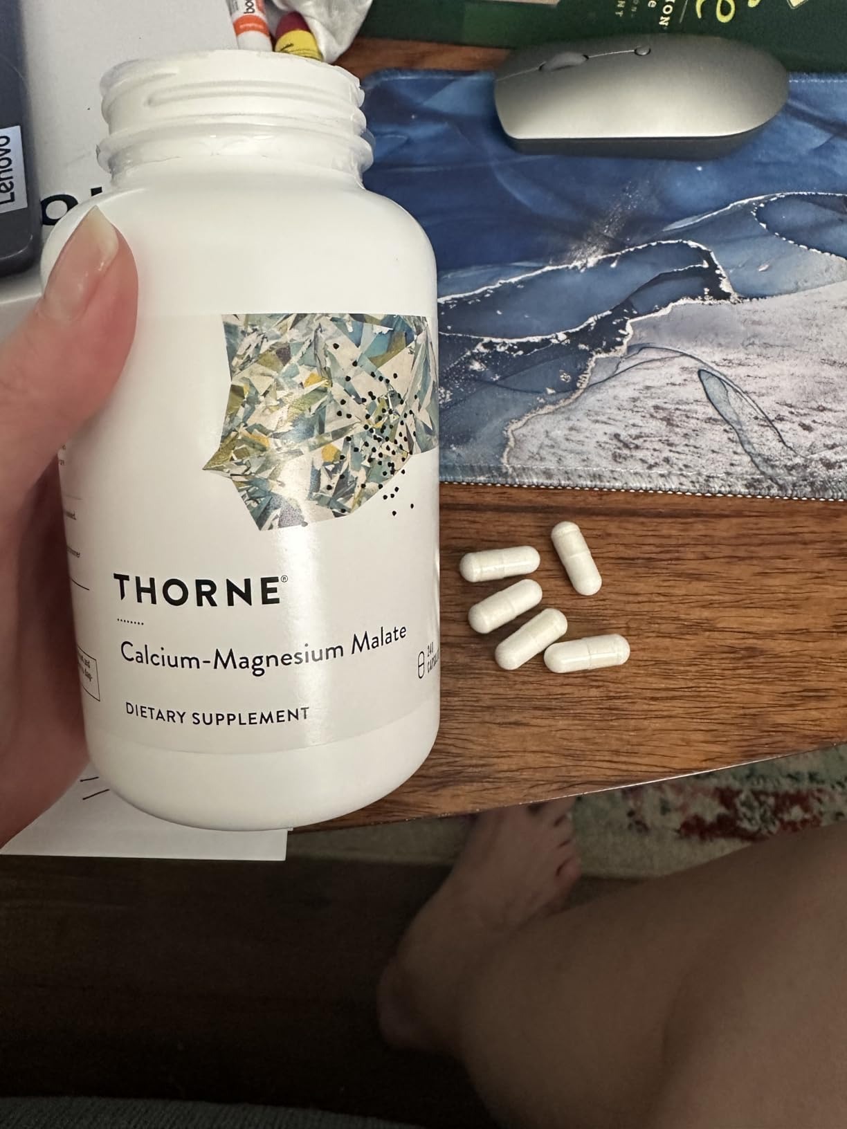THORNE - Calcium-Magnesium Malate - Optimally Absorbed Magnesium & Calcium 240 Capsules thumbnail 3