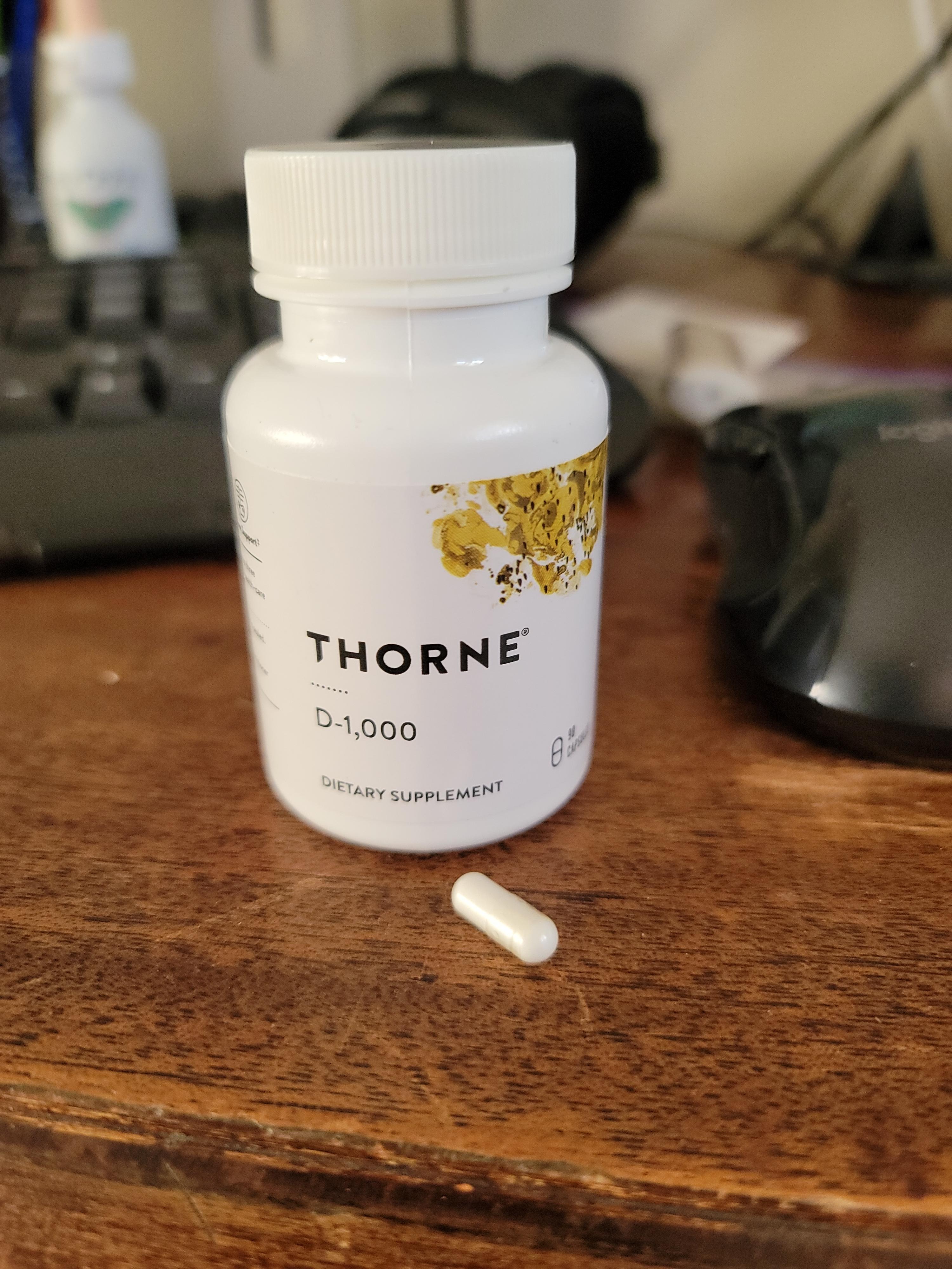 THORNE Vitamin D-1,000 Vitamin D3 Supplement 1,000 IU 90 Capsules in Pakistan thumbnail 2