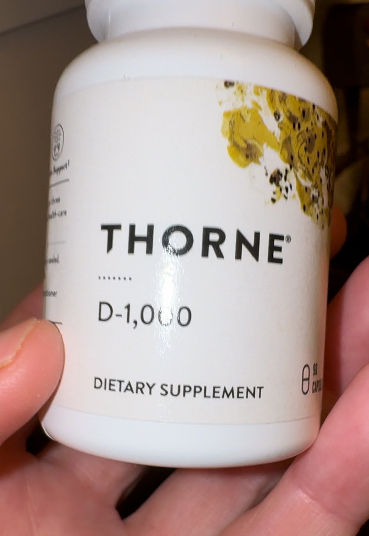 THORNE Vitamin D-1,000 Vitamin D3 Supplement 1,000 IU 90 Capsules in Pakistan thumbnail 4