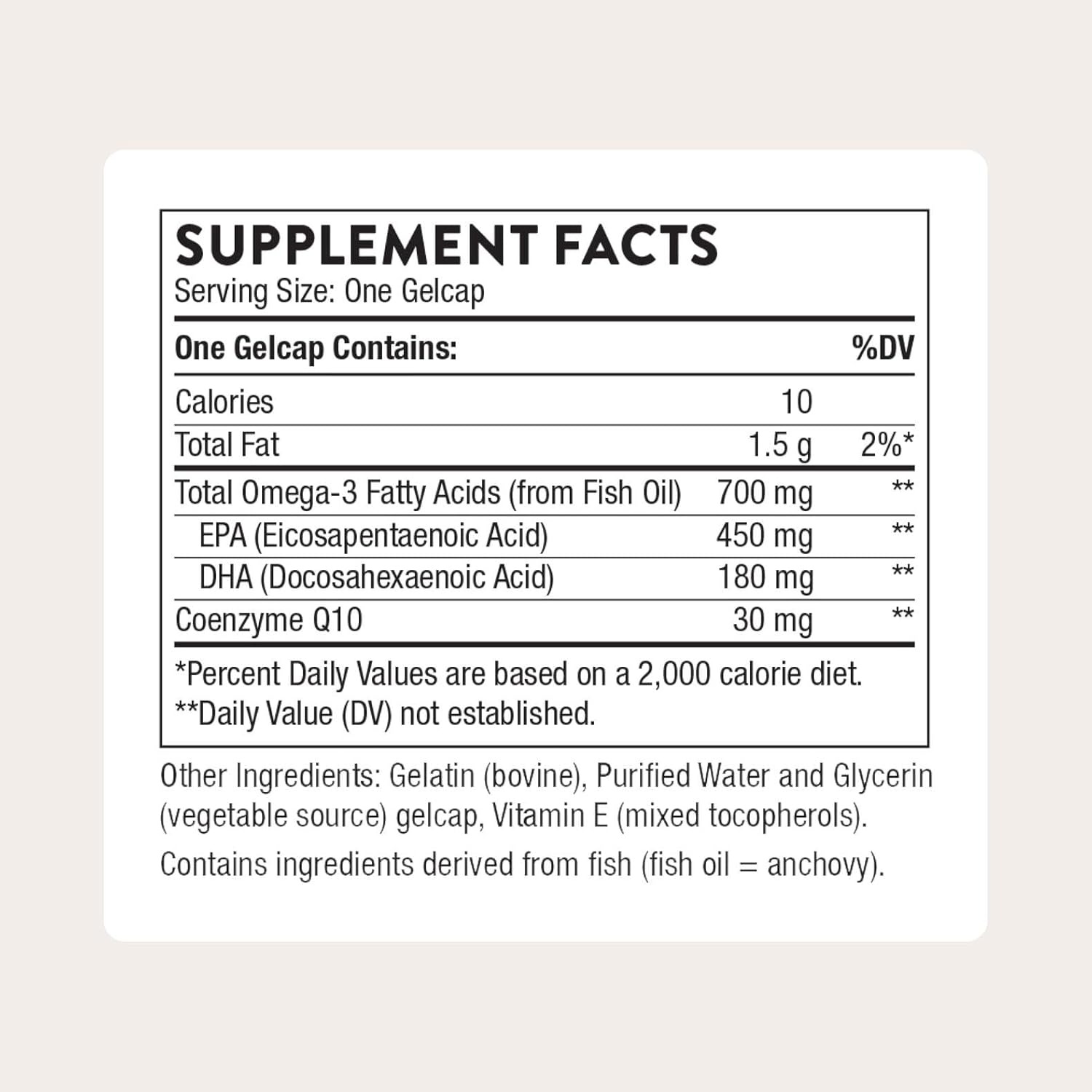 THORNE Omega-3 with CoQ10 Fish Oil Supplement with EPA & DHA 90 Softgels in Pakistan thumbnail 4