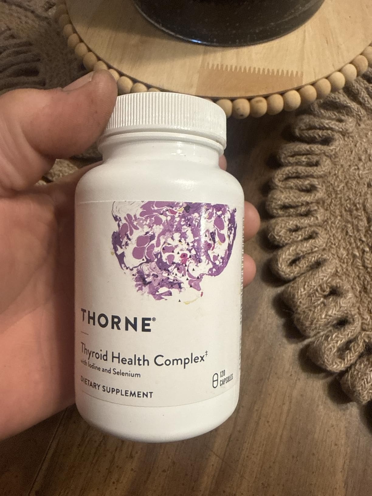 THORNE Thyroid Health Complex Iodine L-Tyrosine & Selenium 120 Capsules in Pakistan thumbnail 3