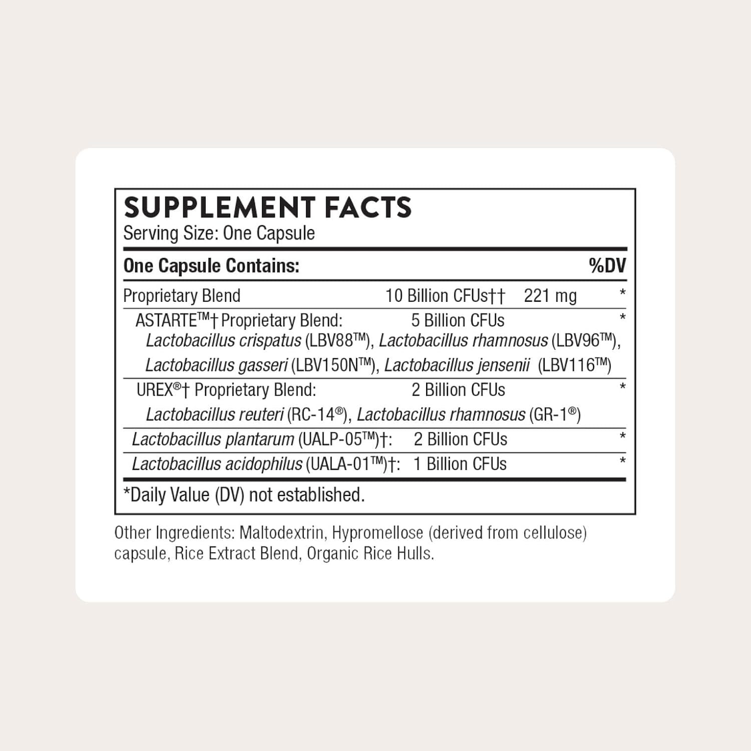THORNE Women's Daily Probiotic 10 Billion CFU 8 Strains 30 Capsules in Pakistan thumbnail 2