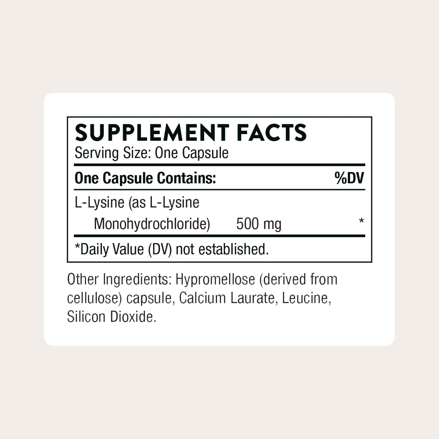 THORNE Lysine 500 mg Essential L-Lysine Amino Acid 60 Capsules in Pakistan thumbnail 2