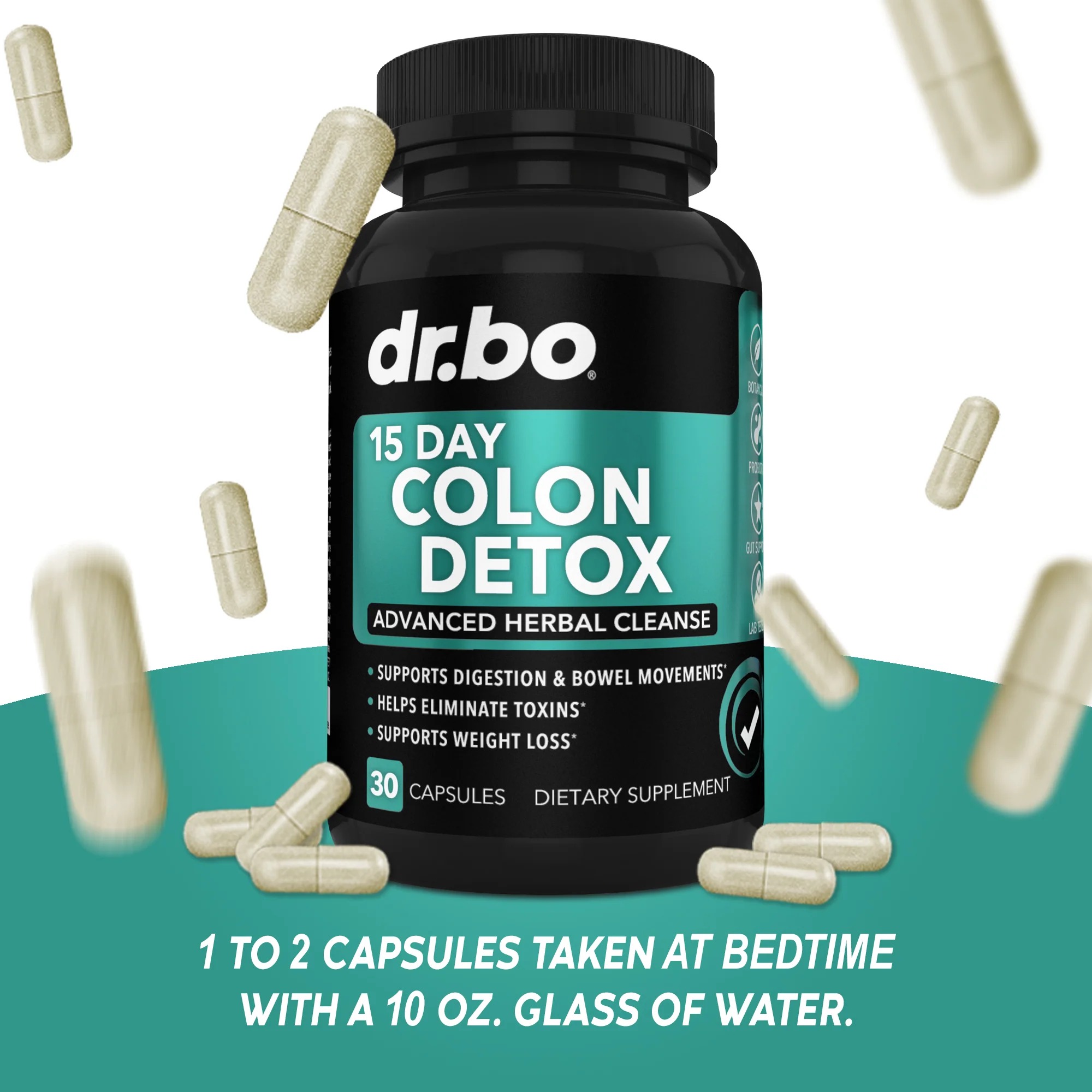 Dr.Bo 15 Day Colon Detox Advance Herbal Cleanser 30 Capsules thumbnail 5