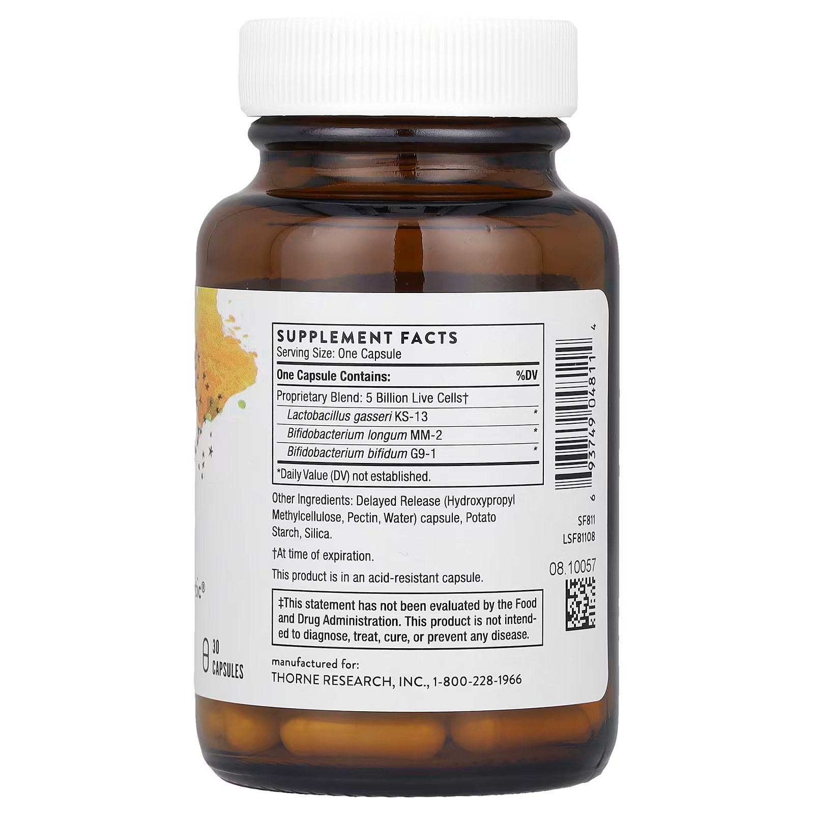 THORNE FloraMend Prime Probiotic 5 Billion Live Cells 30 Capsules in Pakistan thumbnail 2