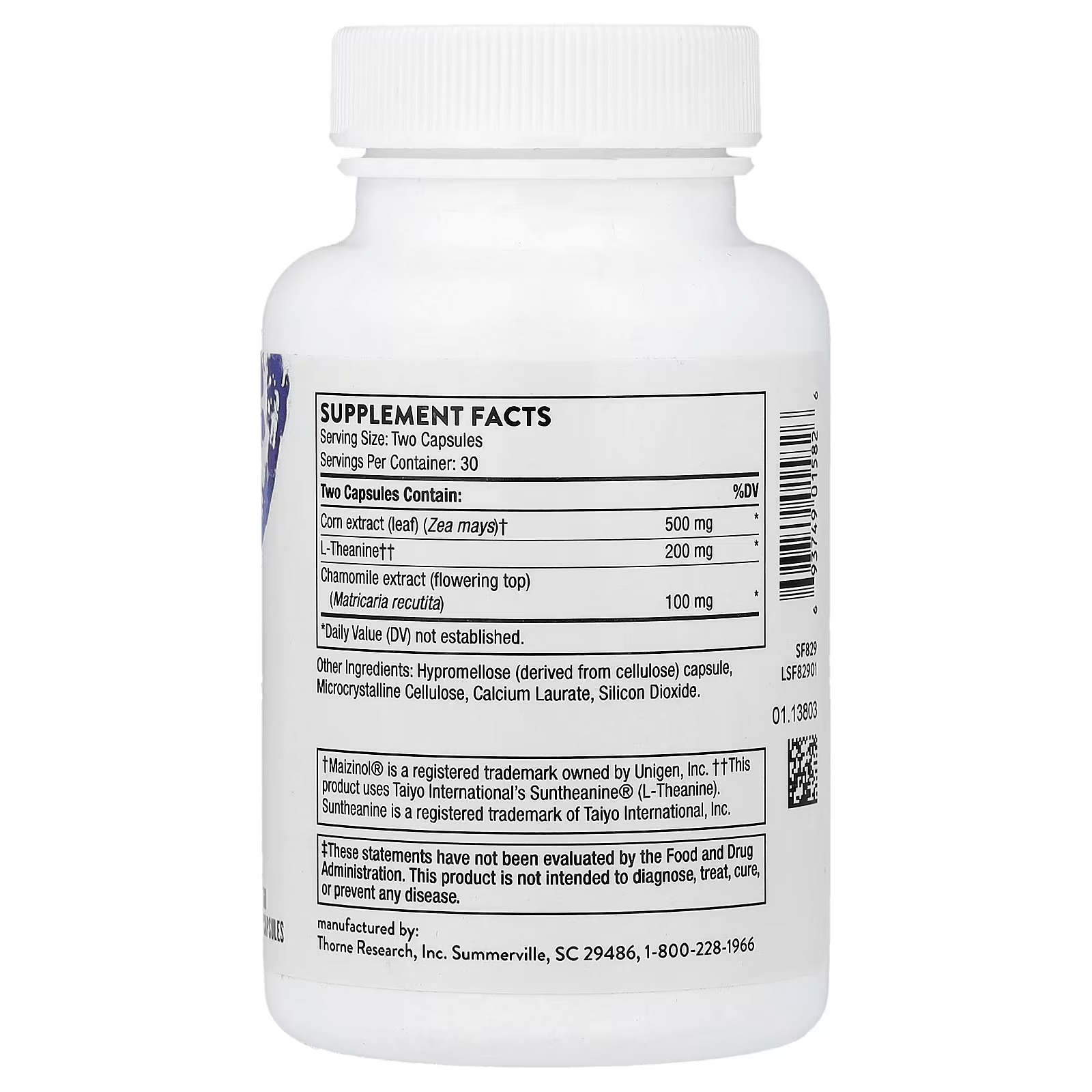 THORNE Deep Sleep Complex L-TheanineChamomile & Maizinol 60 Capsules in Pakistan thumbnail 2