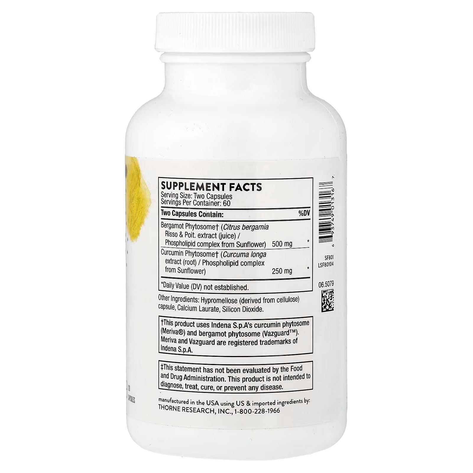 THORNE Metabolic Health Bergamot & Curcumin Phytosome 120 Capsules in Pakistan thumbnail 2