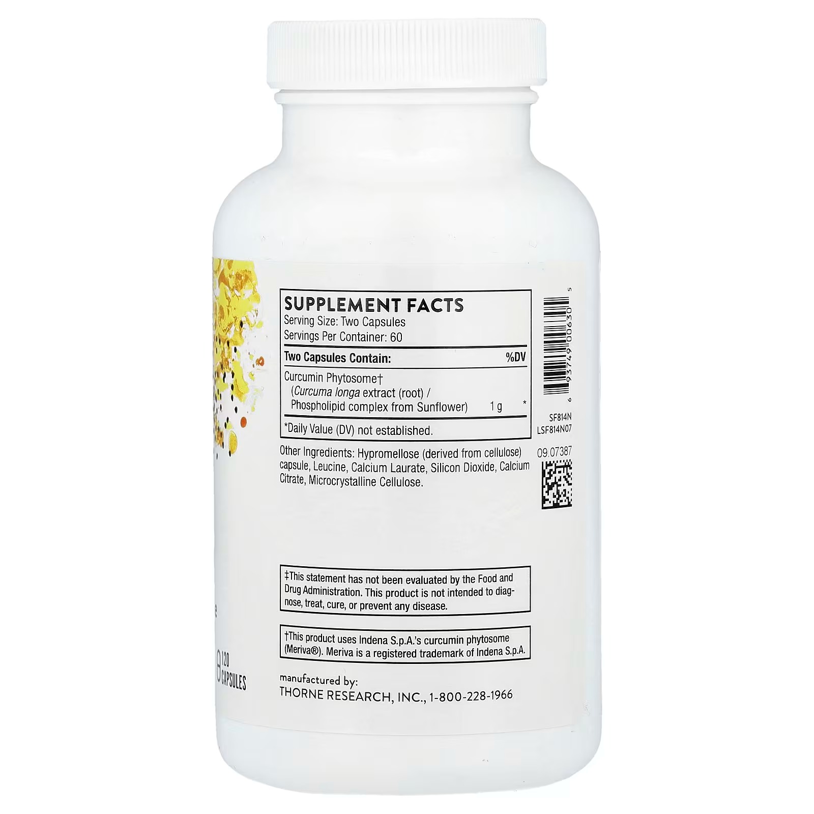 Thorne Curcumin Phytosome 120 Capsules in Pakistan thumbnail 2