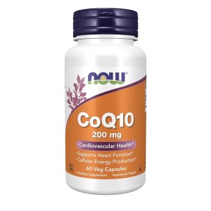 NOW Foods Supplements CoQ10 (Coenzyme Q10) 200 mg Cardiovascular Health 60 Veg Capsules