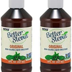 Now Foods Better Stevia Original Liquid Extract 8 Ounce Bottle (Pack of 2)