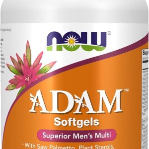 NOW Food Adam Superior Men's Multi With Saw Palmetto Plant Sterols 90 Softgels