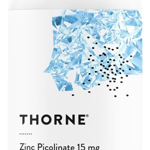 THORNE Zinc Picolinate 15 mg Highly Absorbable ZinTHORNE Zinc Picolinate 15 mg Highly Absorbable Zinc 60 Capsules Supports Immune System Eye Skin Nerve &amp; Reproductive Healthc 60 Capsules Supports Immune System Eye Skin Nerve &amp; Reproductive Health
